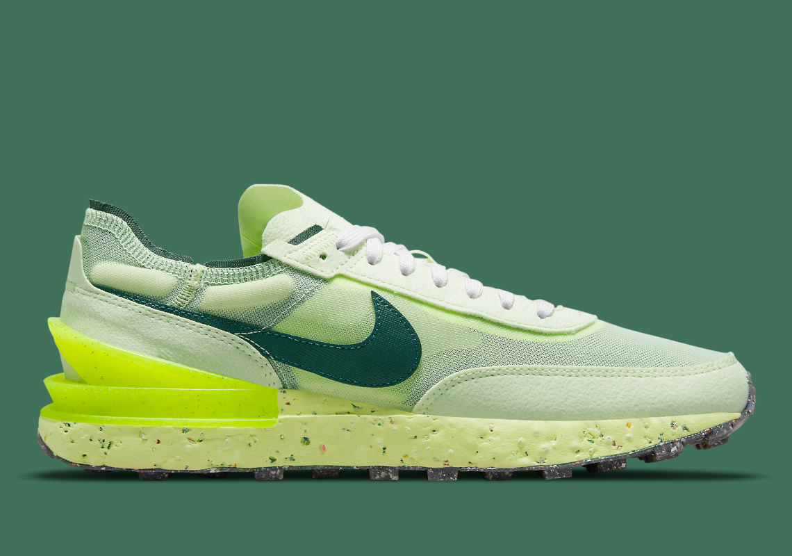 Nike Waffle One Crater Neon Green DC2650-300 | SneakerNews.com