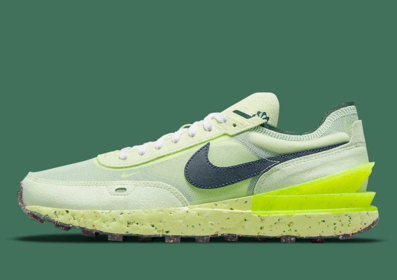 Nike Waffle One Crater Neon Green DC2650-300 | SneakerNews.com