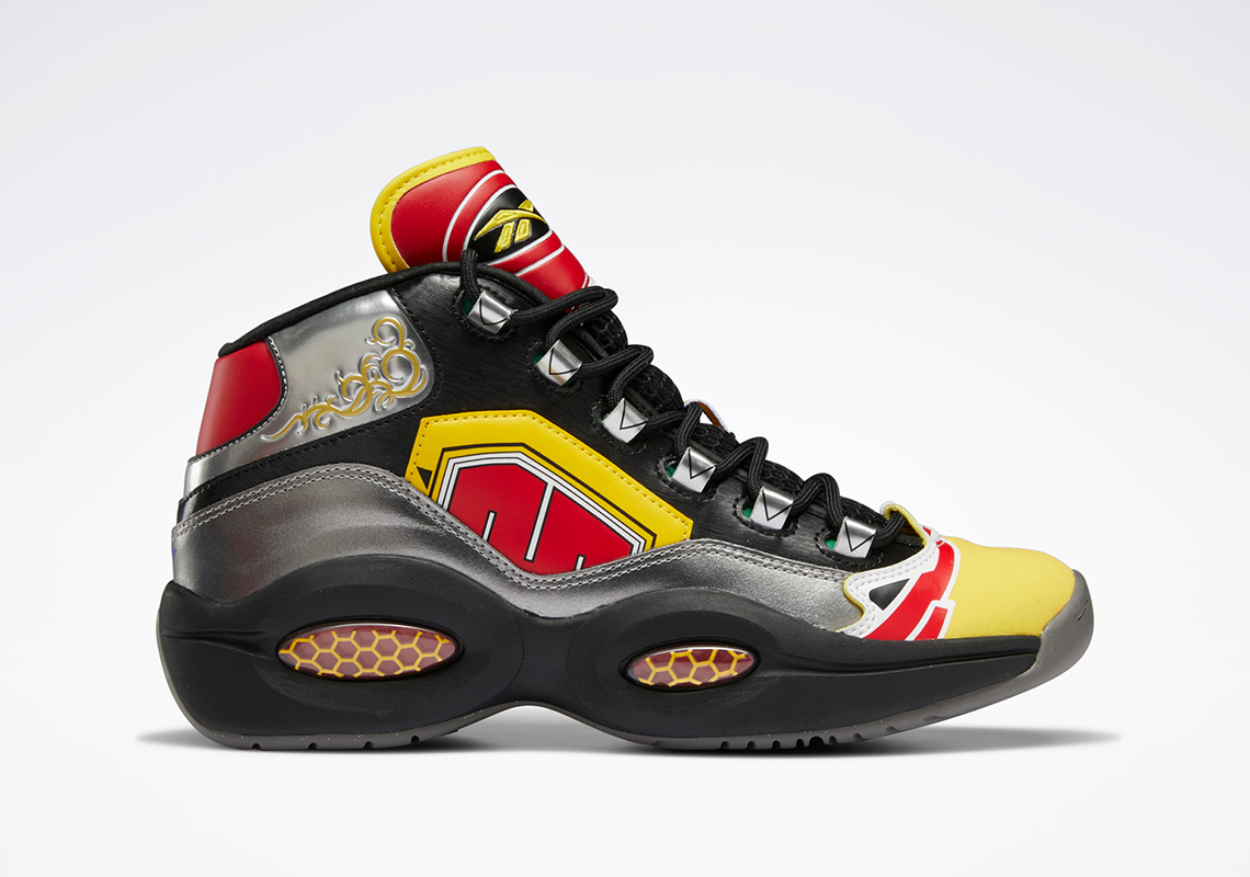 Power Rangers Question Mid Basketball Shoes Black Gy0590 1
