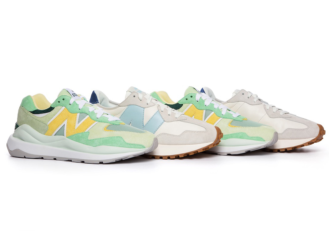 STAUD Charms With Their Sportswear-Inspired New Balance 327 And 57/40