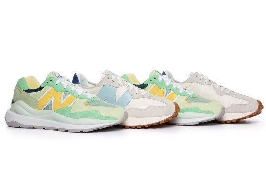 STAUD Charms With Their Sportswear-Inspired New Balance 327 And 57/40