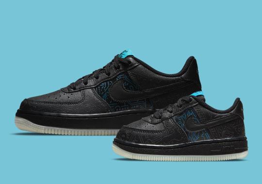 Space Jam Nike Air Force 1 Black 0