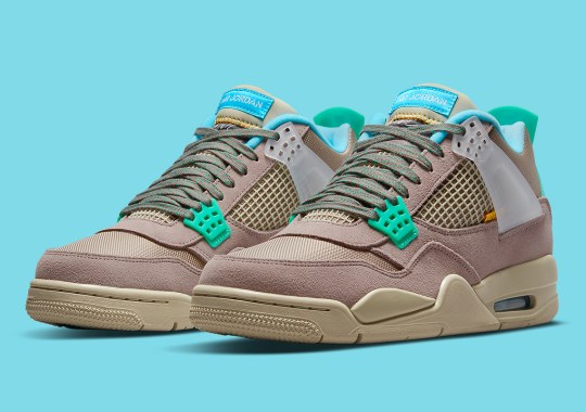 Official Images Of The Union x Air Jordan 4 “Taupe Haze”