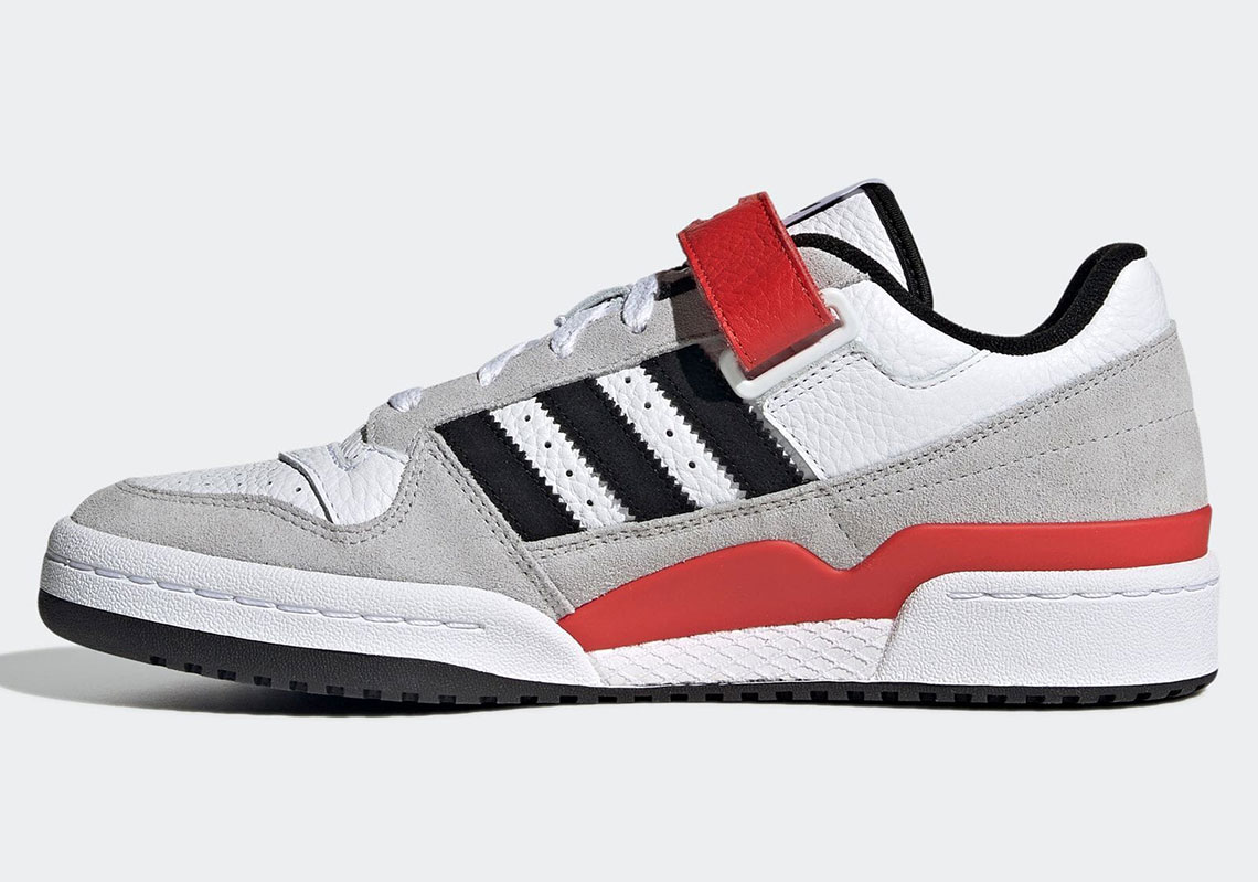 Adidas Forum Low White Grey Black Red Gy3249 3