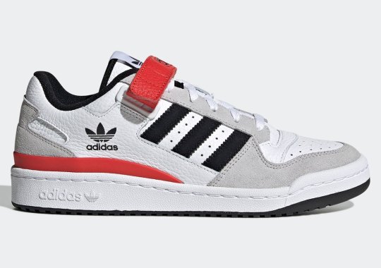 adidas forum low white grey black red GY3249 4