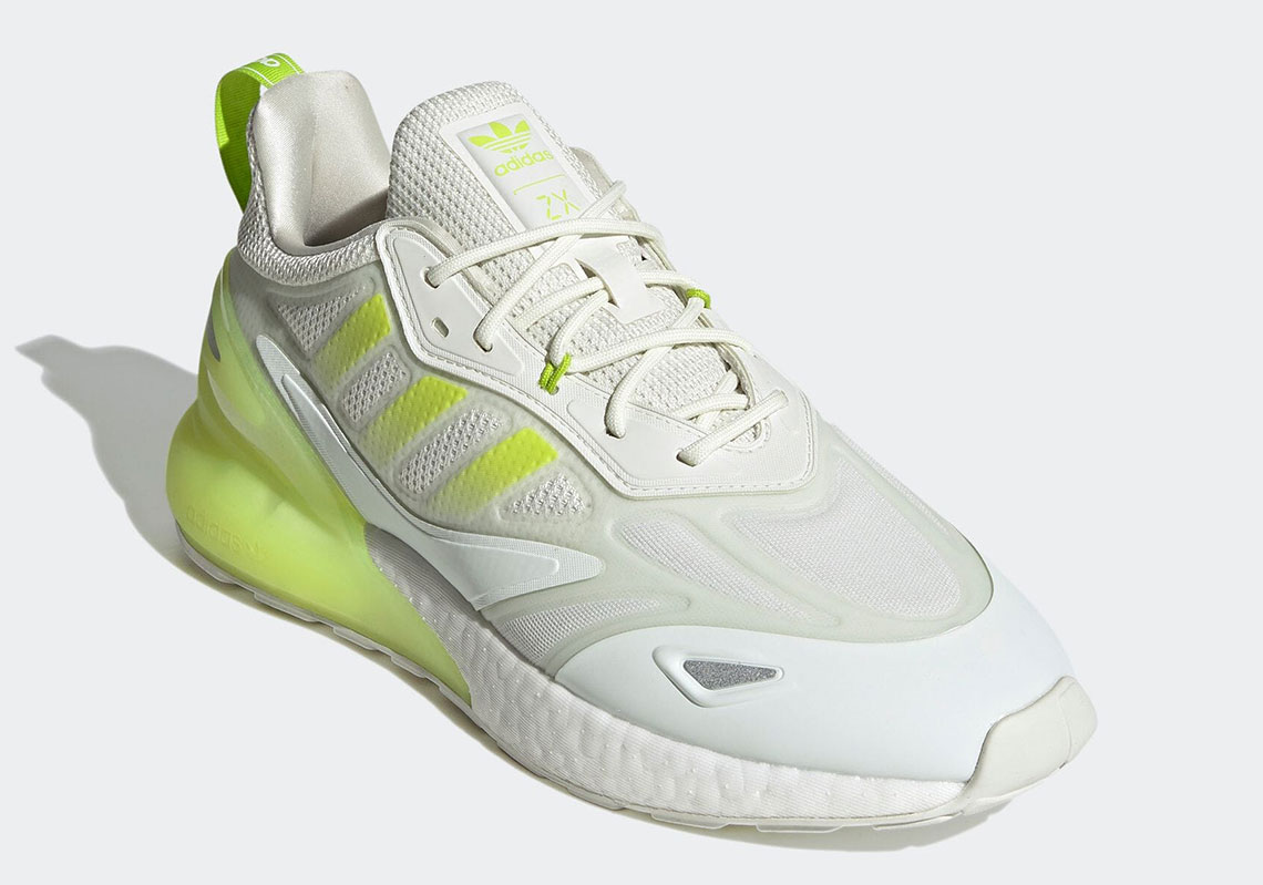 adidas ZK 2K Boost 2.0 Semi Solar Slime GZ7734 | SneakerNews.com