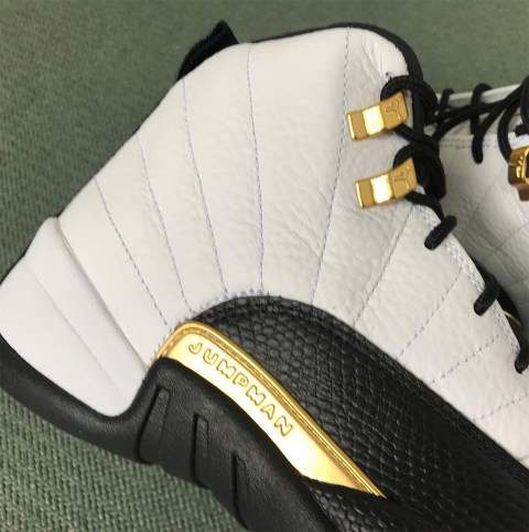 Air Jordan 12 Royalty White Black Metallic Gold Release Date ...