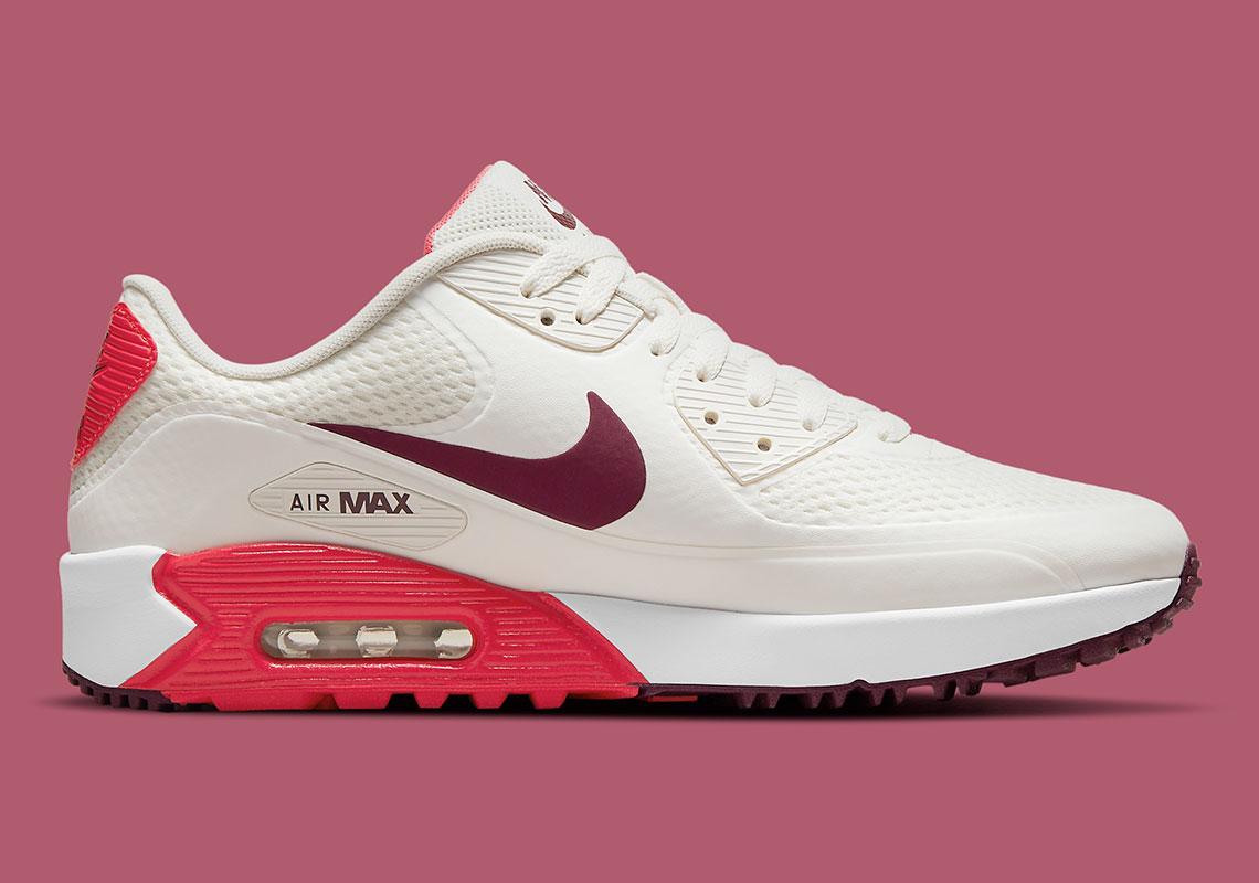 Fusion Red And Dark Beetroot Touches Dress Up The Nike Air Max 90 G Golf 7