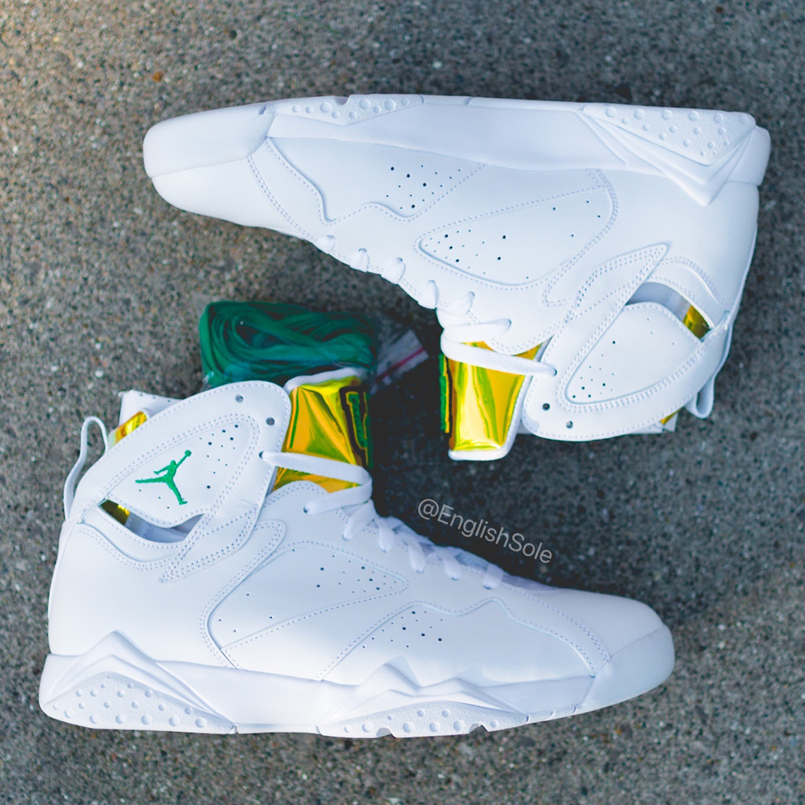 All white 2024 jordan 7s