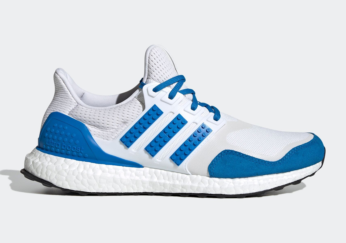 adidas boost white and blue