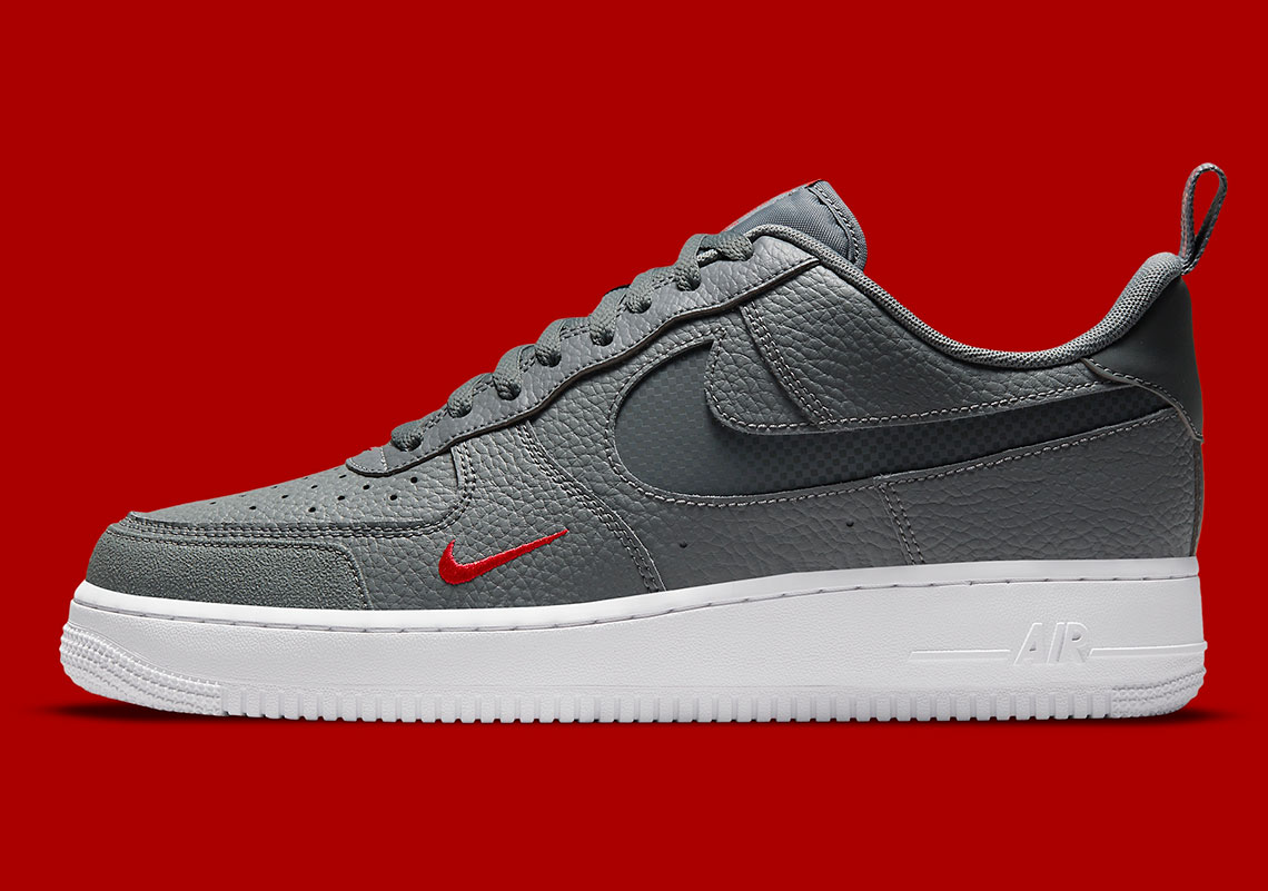 Nike Air Force 1 Grey Red White DN4433-001 | SneakerNews.com