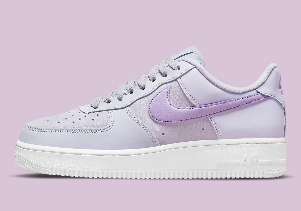 nike air force 1 grey and purple