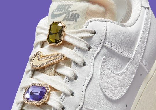 Amethyst And Amber Accessorize This Upcoming Nike Air Force 1 “Bling”