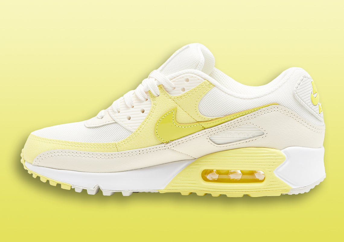 nike air max white yellow