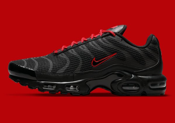 The Nike Air Max Plus Gets Suited In Black Reflective Uppers And Bold ...