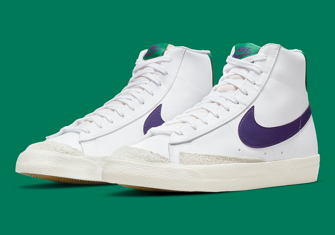Nike Blazer Mid '77 White Green Purple 