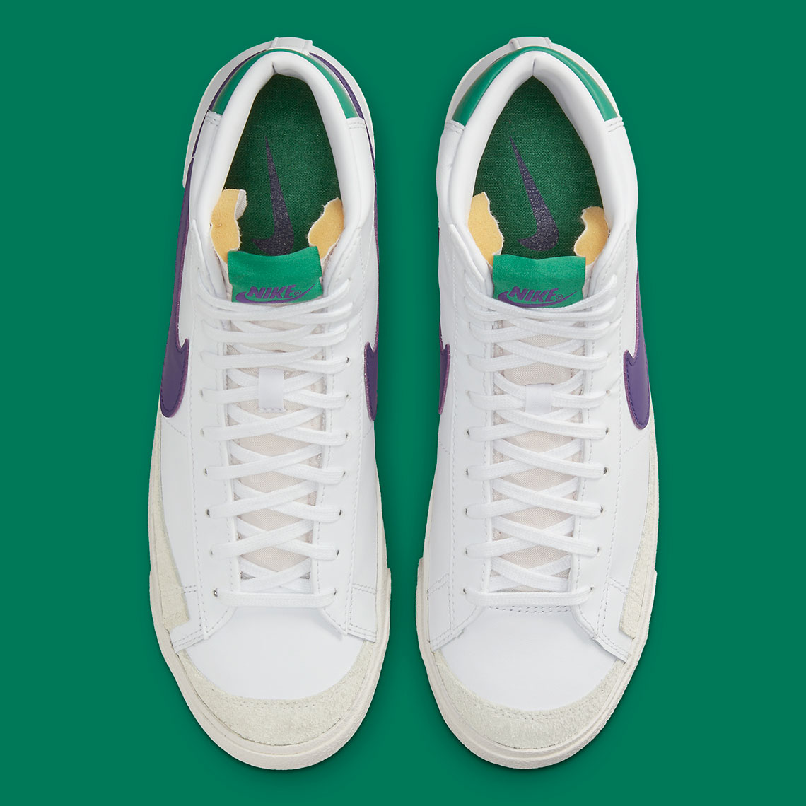 Nike Blazer Mid 77 White Green Purple Do1157 100 6