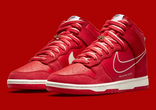 Nike Dunk High SE “First Use” Appears In University Red
