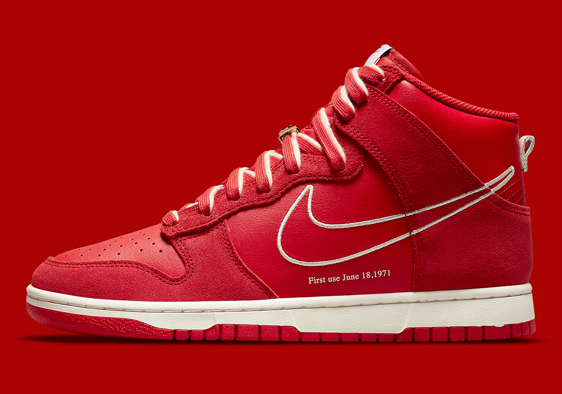 nike bijoux dunk high DH0960 600 first use red 9