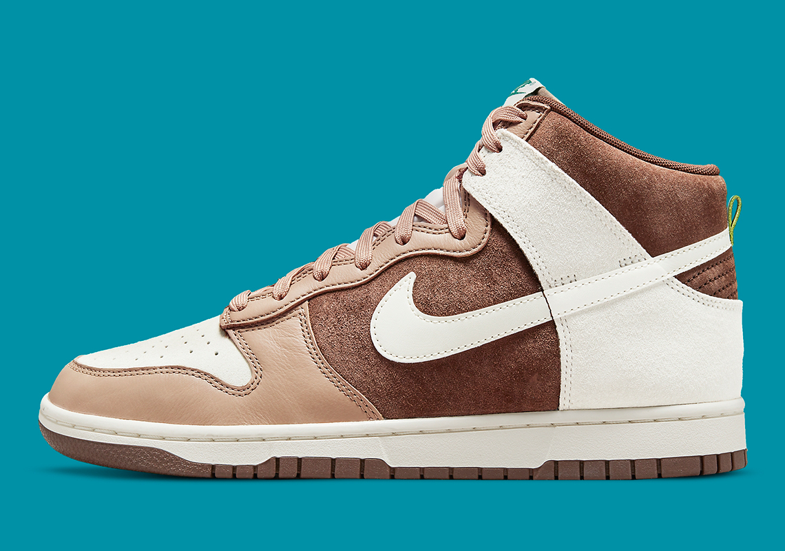 Nike Dunk High Retro Sail Khaki Light Chocolate | SneakerNews.com