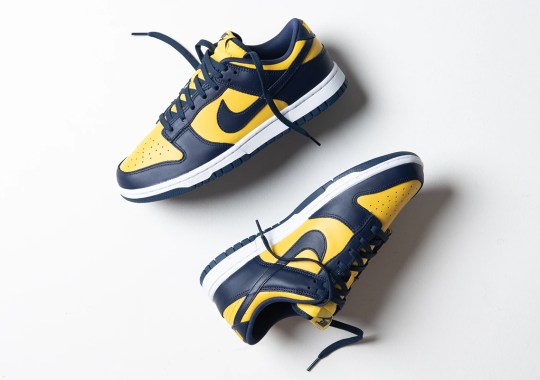 Nike Dunk Low “Michigan” Finally Lands In Stores Tomorrow
