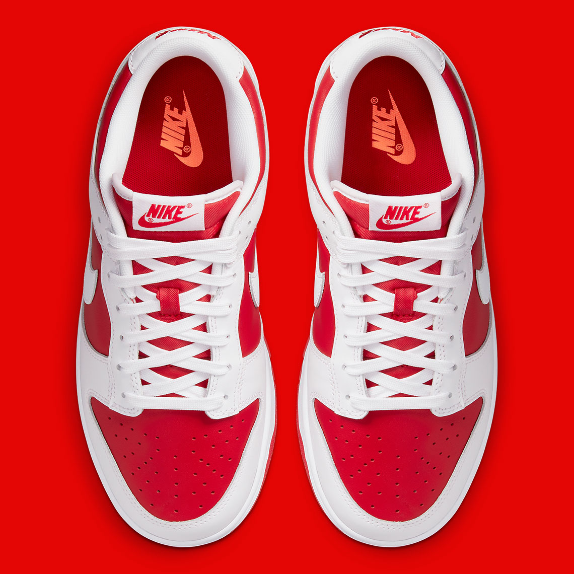 nike dunks red and white