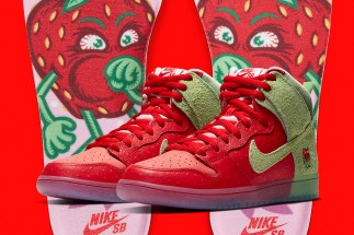 nike sb dunk high strawberry cough CW7093 600