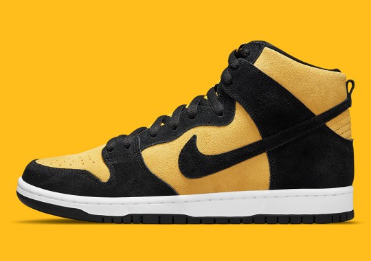 Nike SB Joins The Black And Yellow Fun With The Dunk High “Reverse Goldenrod”