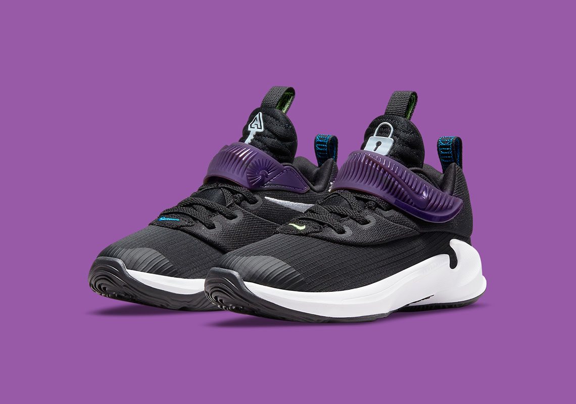 Nike Zoom Freak 3 Ps Black Purple Da0695 001