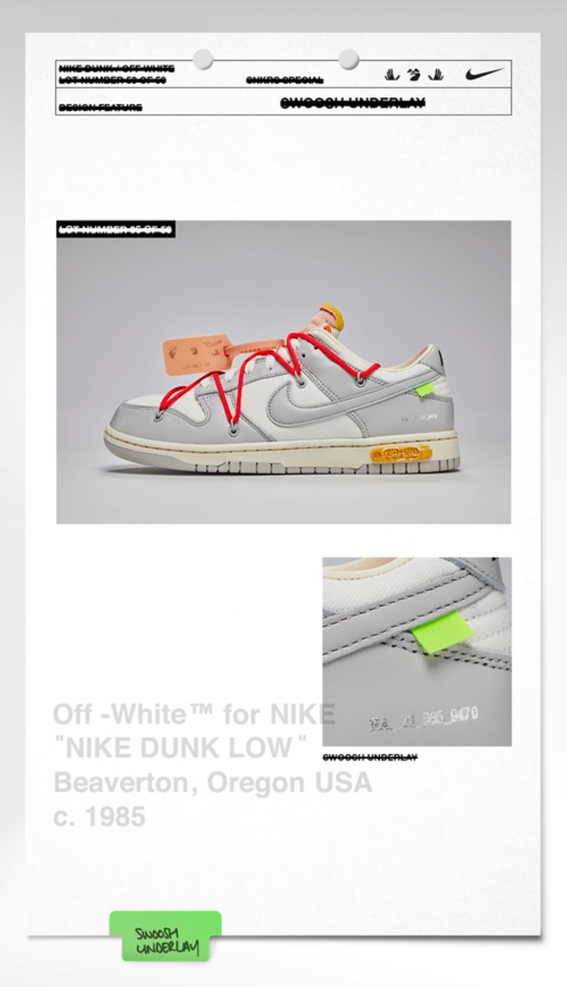 50 Off-White x Nike Dunks 