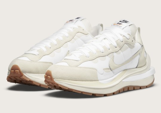 Official Images Of The sacai x Nike VaporWaffle "Sail"