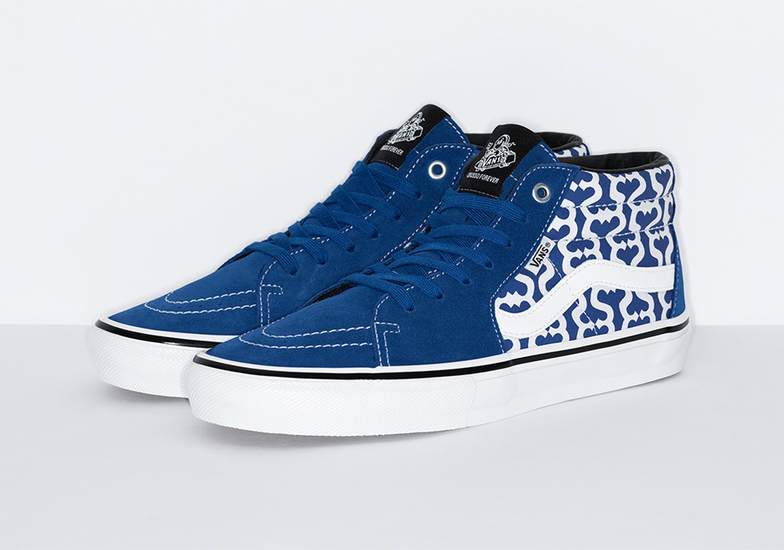 Supreme Vans Skate Grosso Blue Monogram S Logo 1