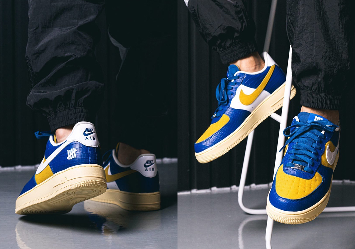 nike air force 1 blue and yellow