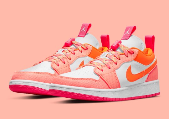This Air Jordan 1 Low Utility Caters To Kids With A Bright, Floral Colorway