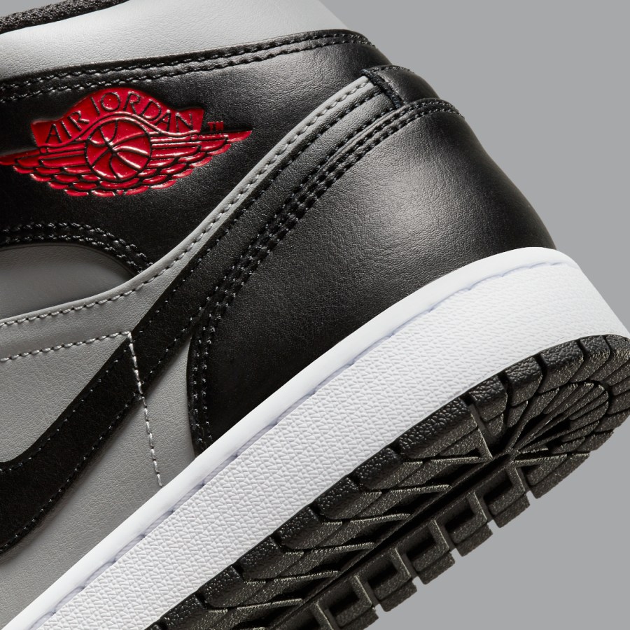 Air Jordan 1 Mid Black Red Grey 554724-096 Release | SneakerNews.com