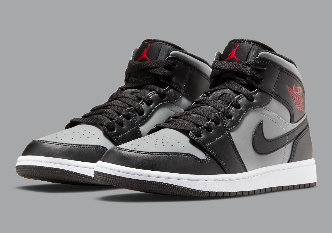 air jordan 1 mid black medium grey