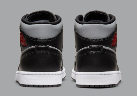 Air Jordan 1 Mid Black Red Grey 554724-096 Release | SneakerNews.com