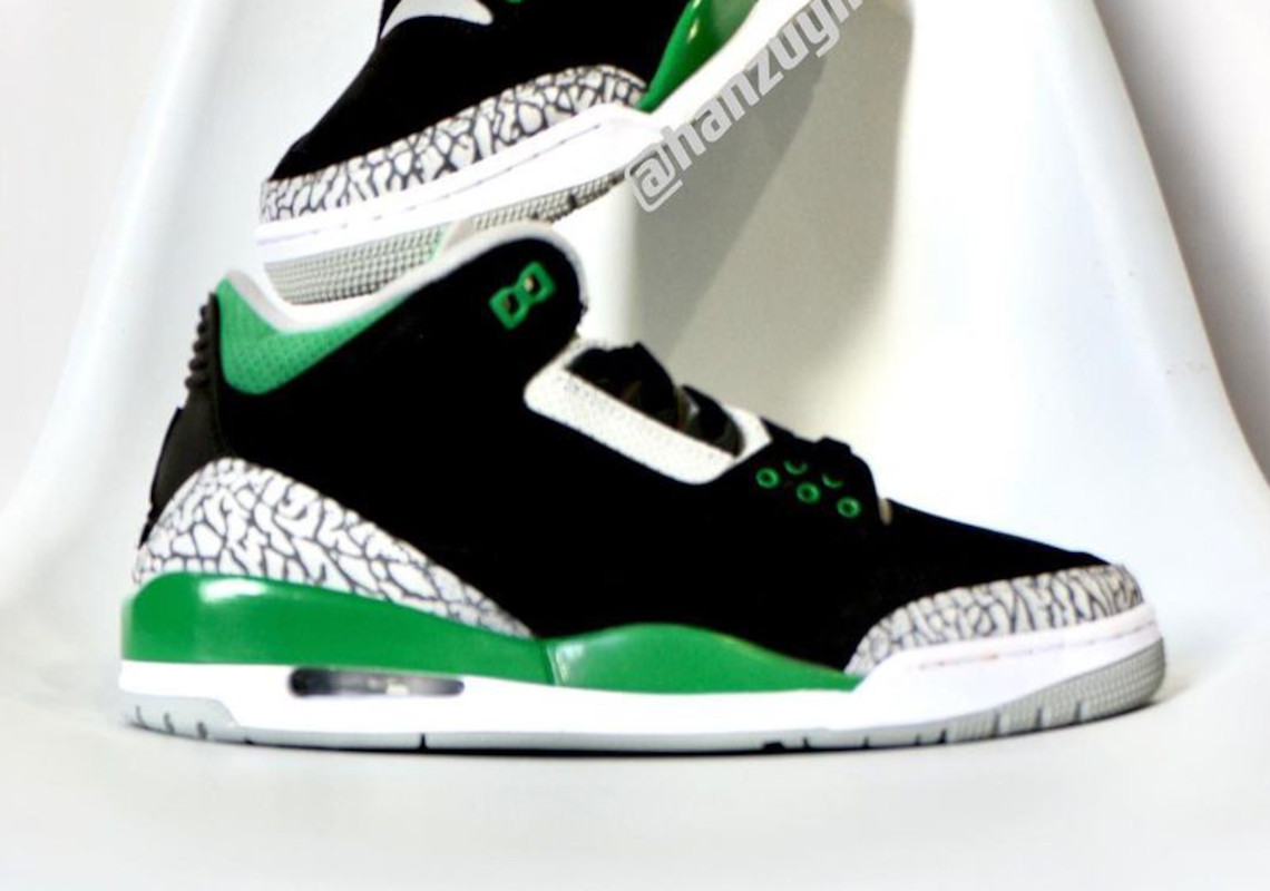 forest green jordan 3