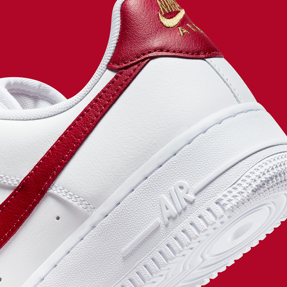 Nike Air Force 1 White Red Gold CZ0270-104 - SoleSnk