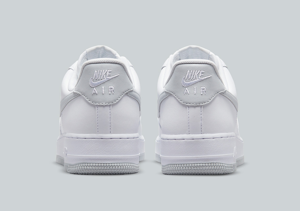 Grey and white sale air force 1s