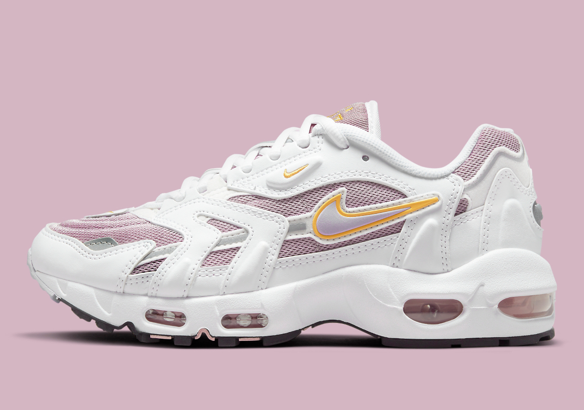 purple white and gold air max