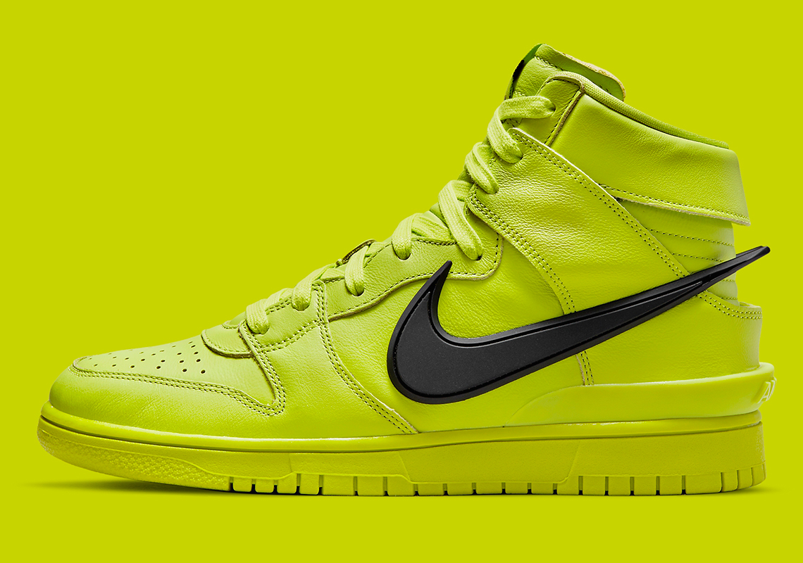 AMBUSH Nike Dunk High "Atomic Green" CU7544-300 | SneakerNews.com