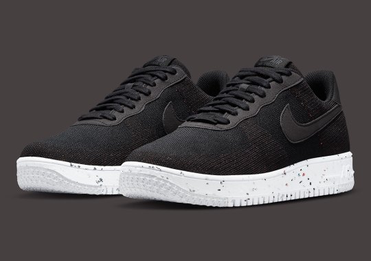 This Sleek Black And White Nike Air Force 1 Crater Flyknit Is Available Now