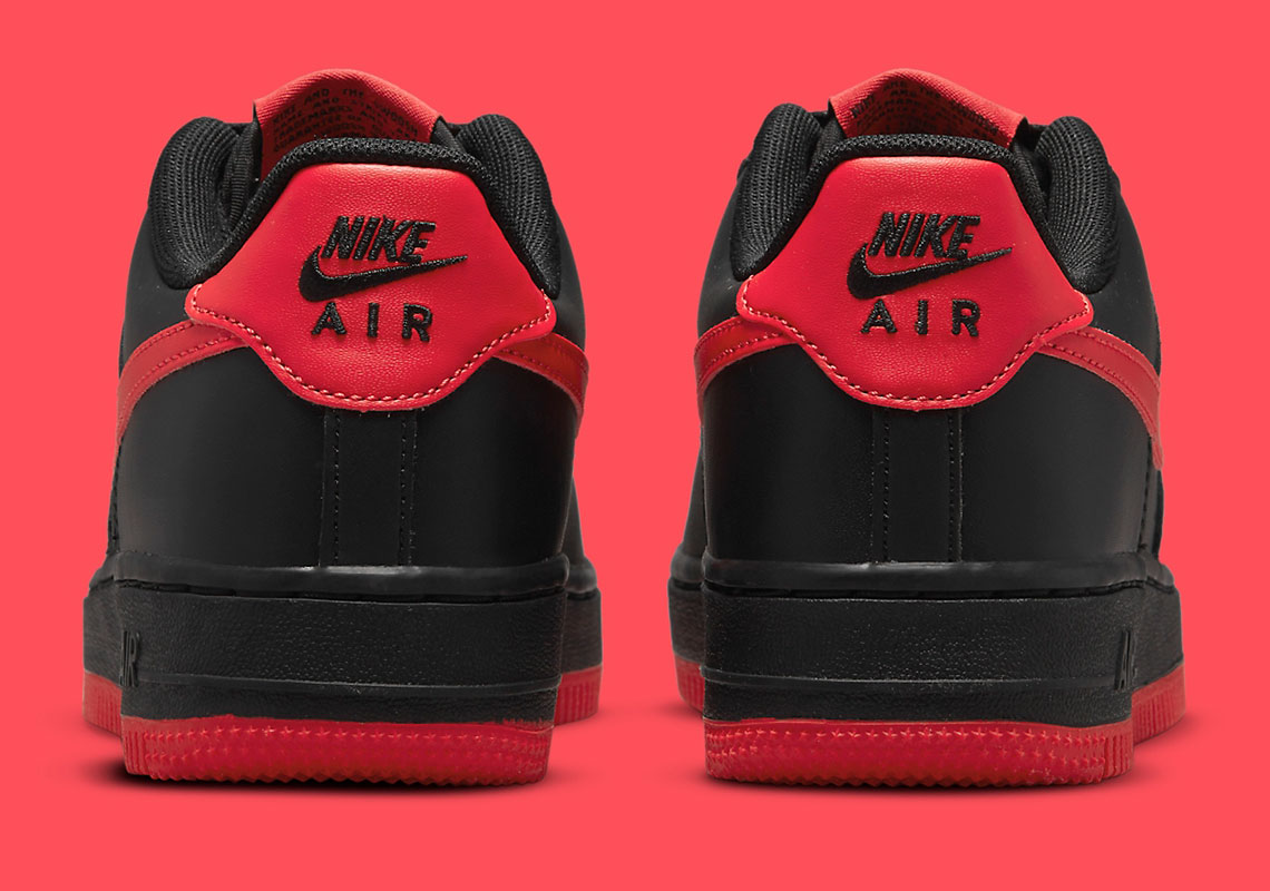 Nike Air Force 1 Low Black / Black/ Varsity Red (Size 13) DS Flu Game — Roots