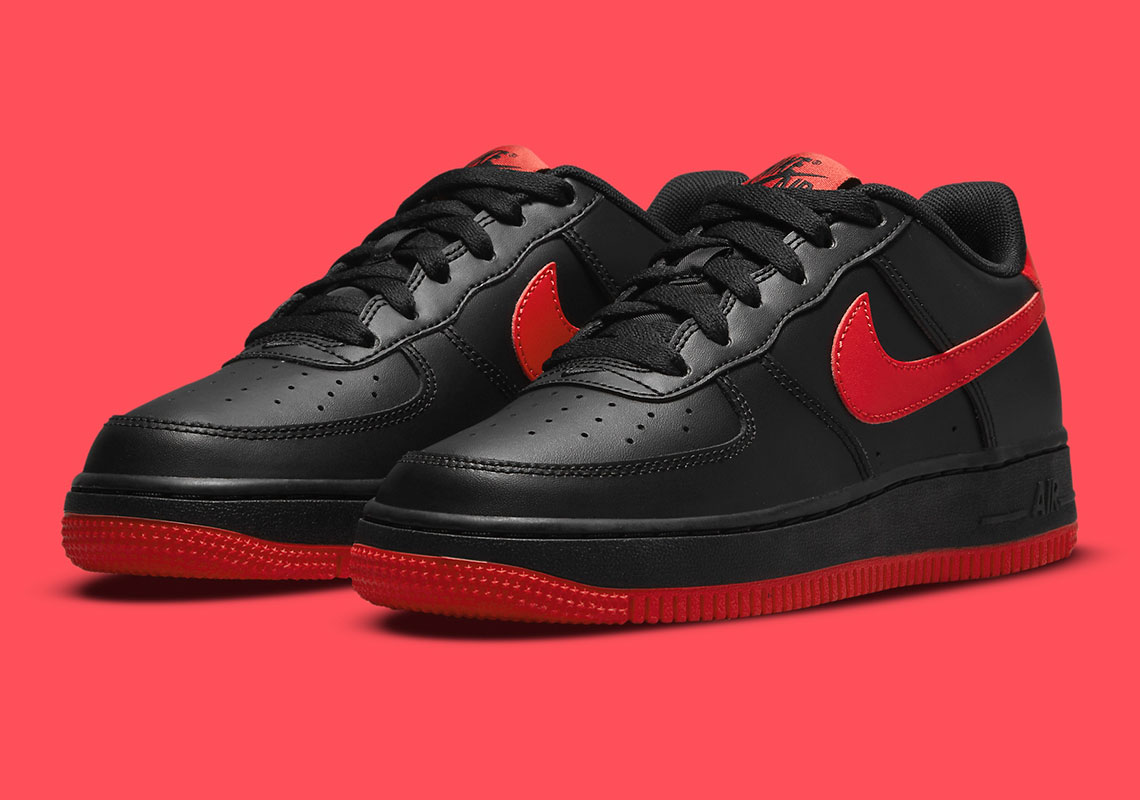 nike air force 1 red blue black