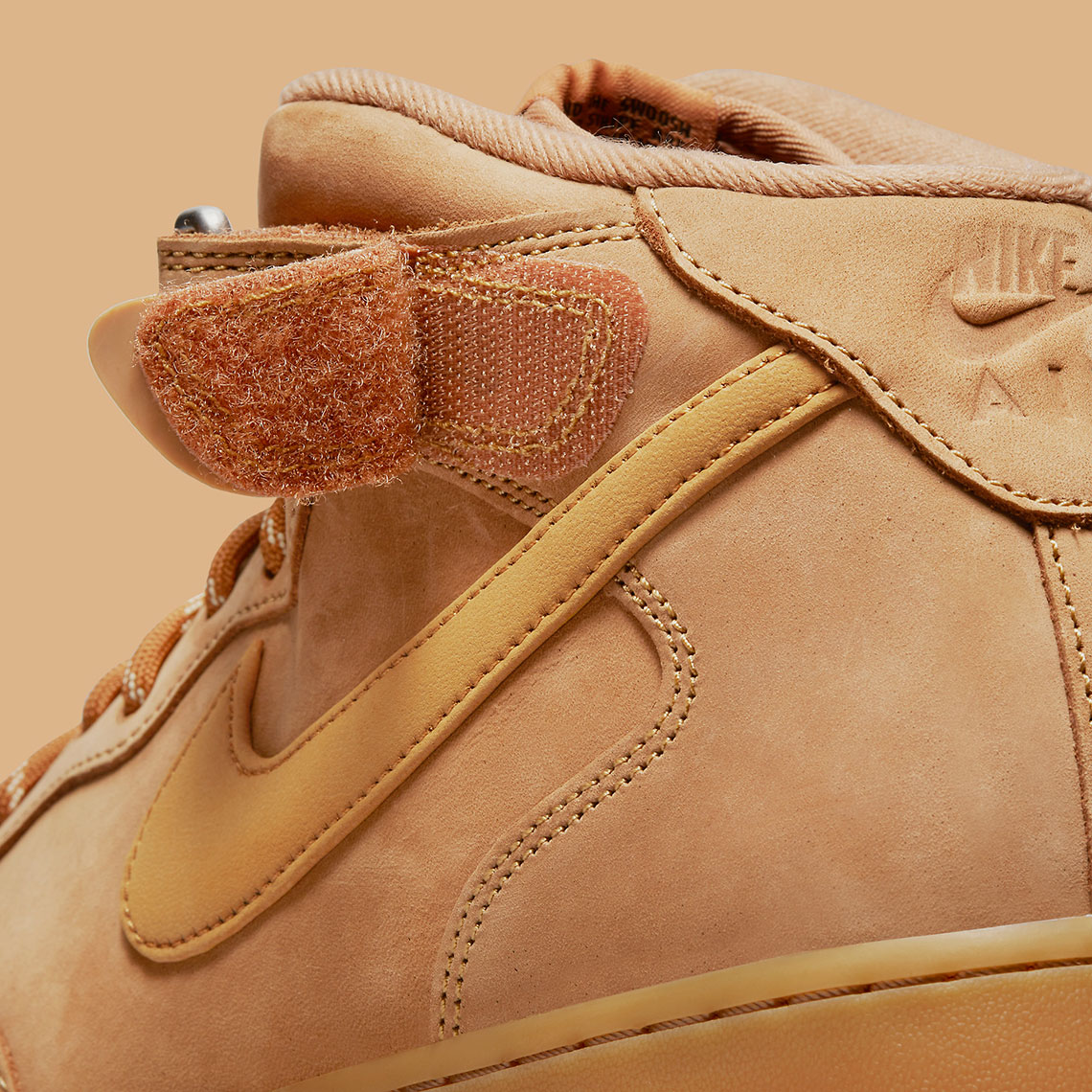 nike air force one mid flax