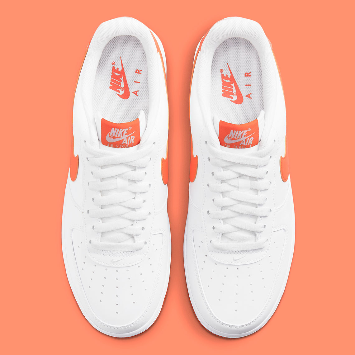 Nike Air Force 1 White Orange DC2911 101 SneakerNews