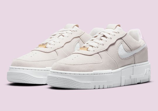 Beige Suedes Appear On This Nike Air Force 1 Pixel