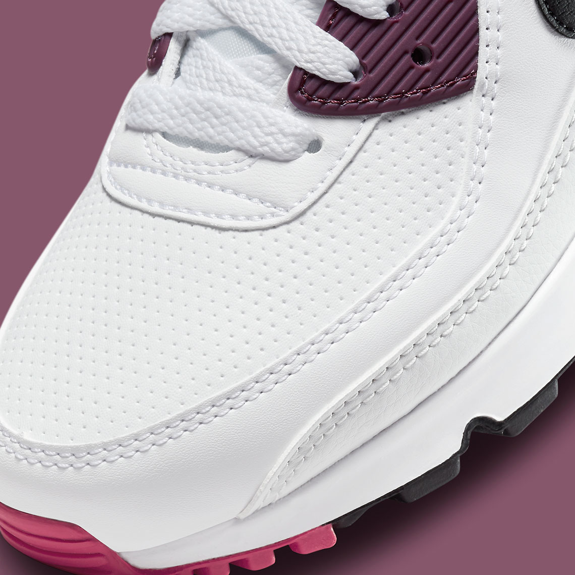 nike air max 90 maroon and white