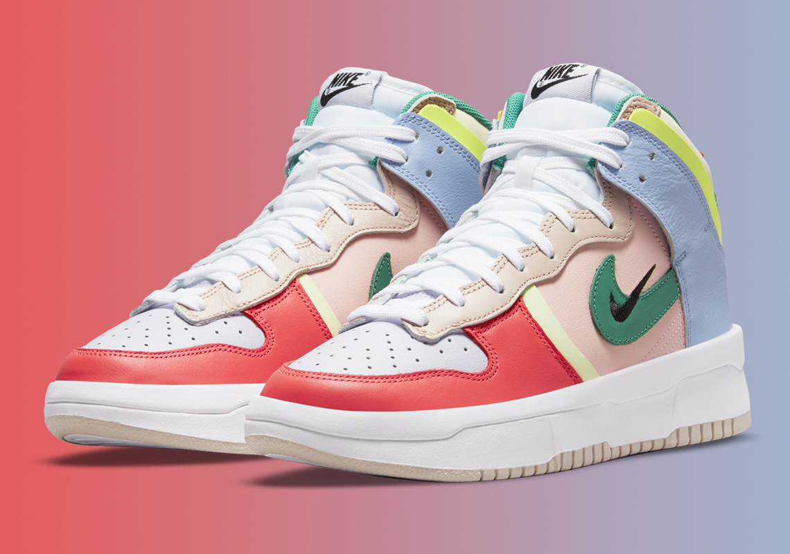 Nike Dunk High Rebel Cashmere Green Noise Pale Coral DH3718-700